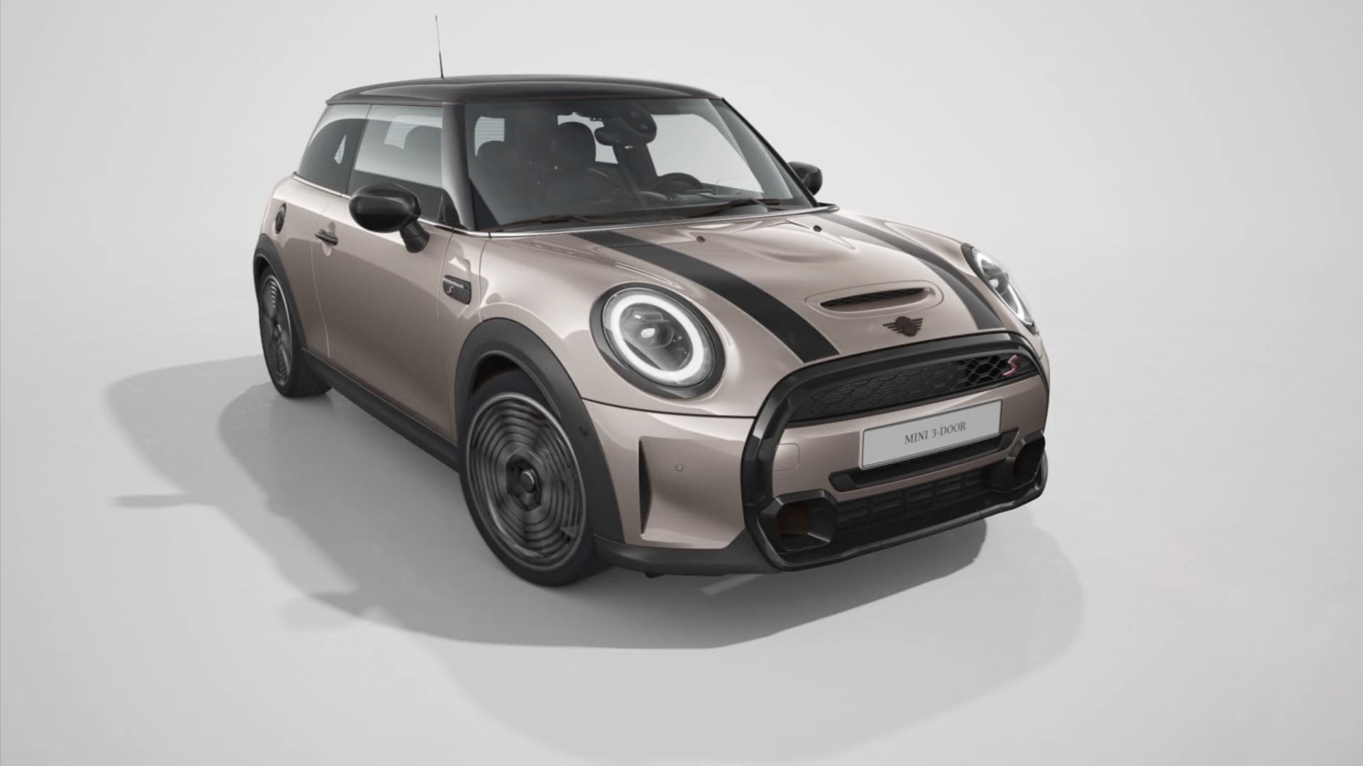 MINI 3-door Hatch – front view – grey and black