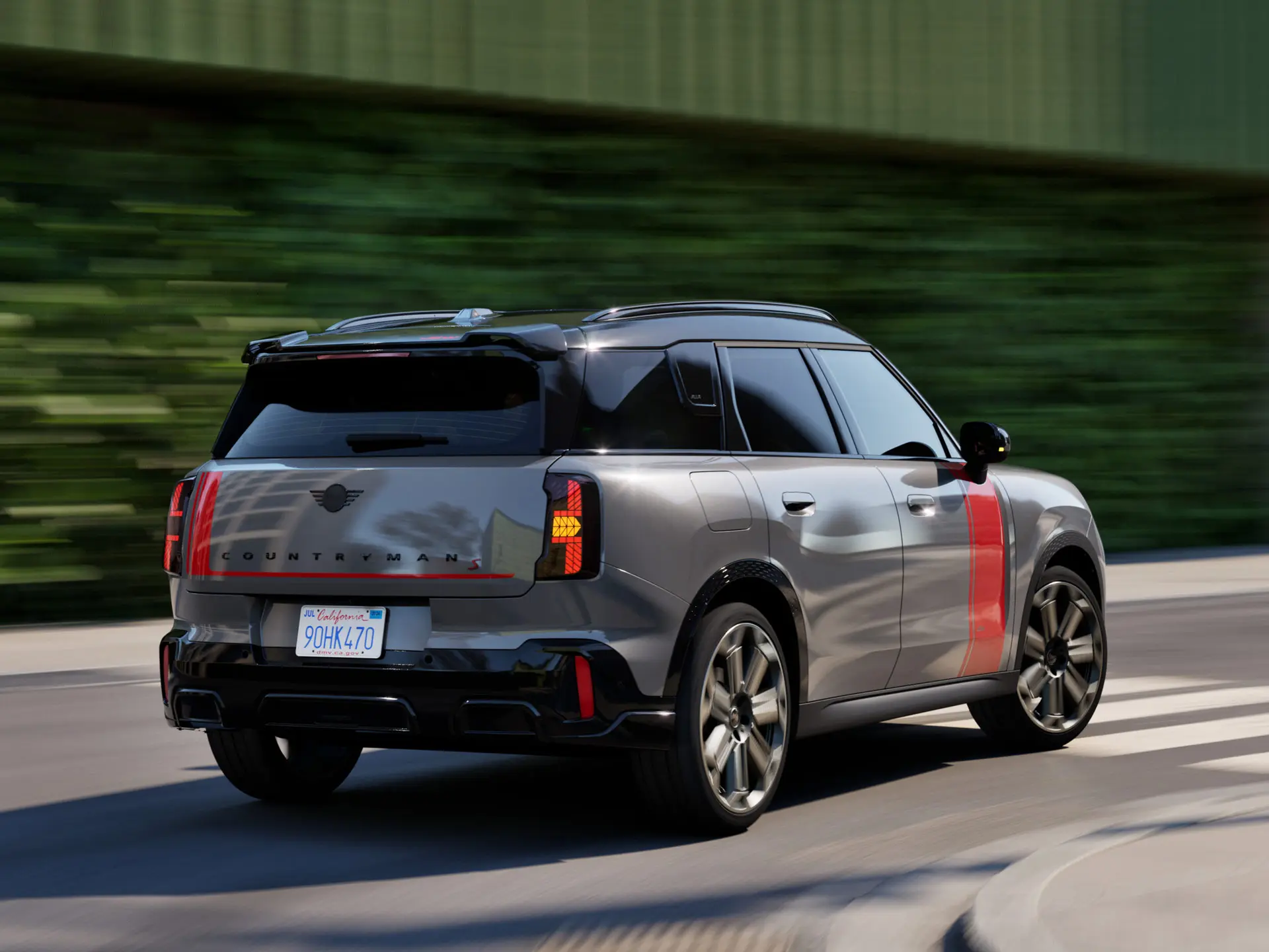 MINI Countryman driving around a curve