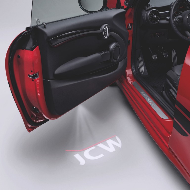 MINI John Cooper Works – red and black – door projector