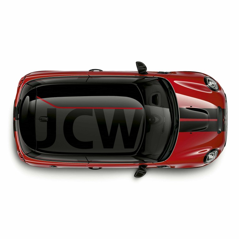 MINI John Cooper Works – red and black – roof decor